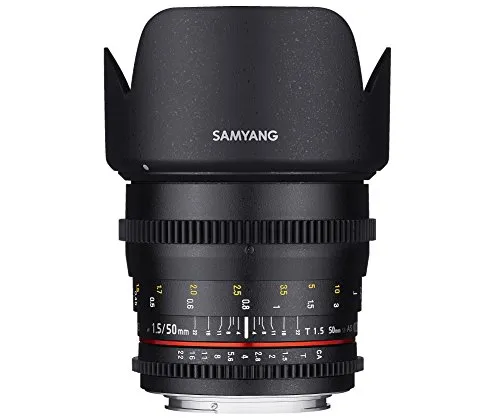 Samyang 50mm T1.5 VDSLR AS UMC MFT - Hochwertiges Videografie-Objektiv - Objektive mit T1.5 Blende für exzellente Lichtstärke und kreative Bildgestaltung, ideal für professionelle Videografen.