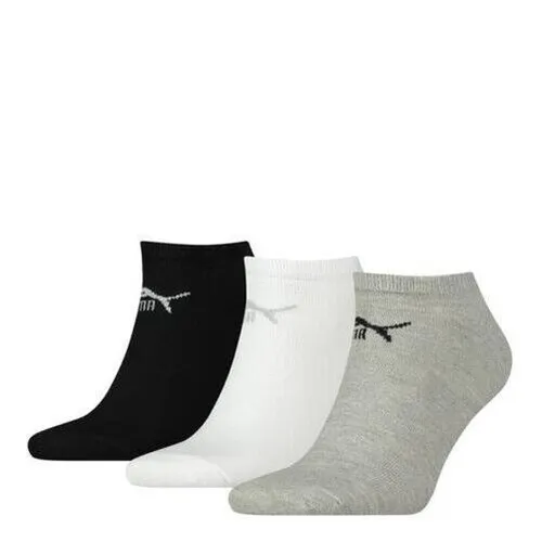 Puma Socken - 3er , Weiß/Schwarz/Grau, EU 43-46