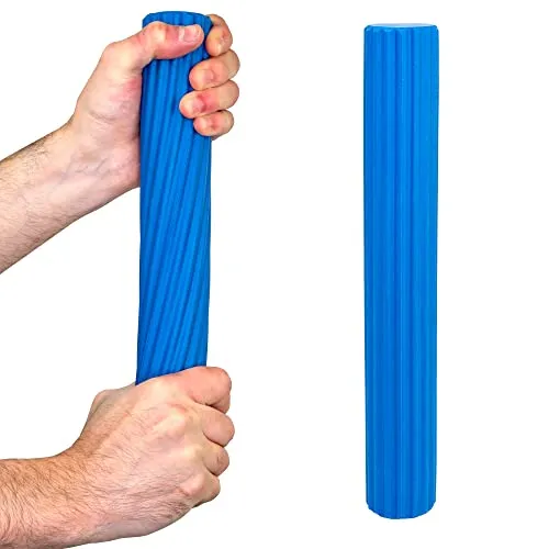 CanDo Hand- und Fingertrainer Twist-n-Bend, Flexibler Übungsstab, Trainingsstab, blau (schwer), 10-1514