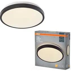 Ledvance LED Wandleuchte Deckenlampe Orbis London Schwarz Ø28cm 16W 100lm warmweiß 3000K 120° - Schwarz