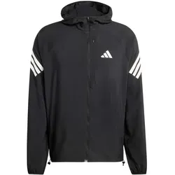 adidas adi365 Laufjacke Herren – Schwarz, Größe M - Die adidas adi365 Laufjacke für Herren bietet optimalen Tragekomfort bei jedem Wetter. Hergestellt aus 100% recyceltem Polyester, ist sie leicht, strapazierfähig und sorgt für eine moderne, sportliche Optik.