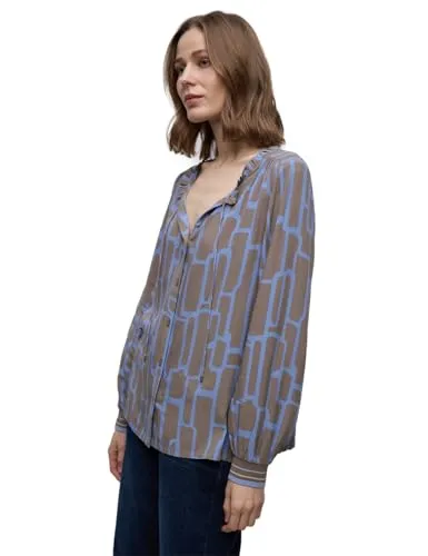 Street One Damen Gemusterte Tunika mit Tape