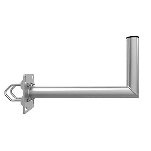 Premium X 55cm Balkon Ausleger - Aluminium Geländer-Halterung für Satelliten-Schüssel - Halterungen für Satellitenschüsseln, witterungsbeständig und rostfreies Aluminium, ideal für stressfreie Montage an Balkonen oder Dachsparren.