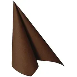 Servietten braun `ROYAL Collection` 1/4-Falz 40 x 40 cm Stoffoptik 1000