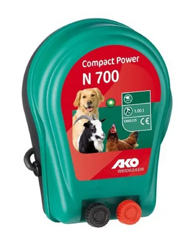 AKO-Weidezaungerät N 700 Compact Power 230 V - Weidezaungerät, leistungsstark mit 7000 Volt Ausgabespannung, ideal für die zuverlässige Sicherung von Weideflächen.