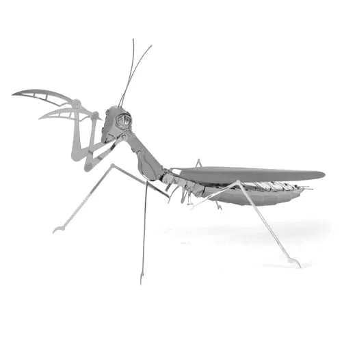 Fascinations MMS069 - Metal Earth 502700 - Praying Mantis (Gottesanbeterin), lasergeschnittener 3D-Konstruktionsbausatz, 1 Metallplatine, ab 14 Jahren