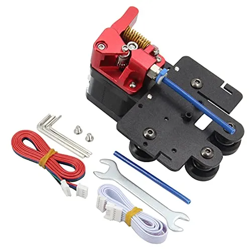 Befenybay Upgrade Direct Dual Gear Extruder Support Kit mit Schrittmotor Easy Print Flexibles Filament für Creality Ender 5 / Ender 5 Pro/Ender 5 Plus 3D-Drucker (Platte + Dual Gear + Motor)