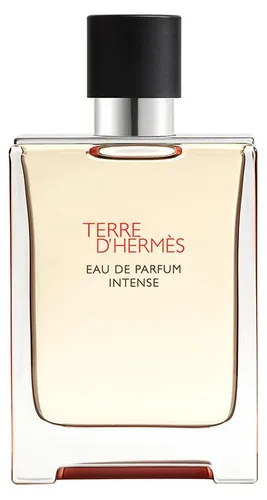 HERMÈS Terre d'Hermès Eau de Parfum Intense 100 ml - Eau de Parfum mit intensivem, holzigem Duft, der spritzige Bergamotte und mineralische Lavasteinnoten vereint. Praktischer Nachfüllflakon für nachhaltigen Genuss.