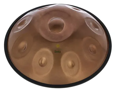 Sela Harmony Handpan Bb Amara 300 - Handpan & Tongue Drum, handgefertigt aus rostfreiem Edelstahl, professionell gestimmt für perfekten Klang, inklusive gepolsterter Tasche für einfachen Transport.