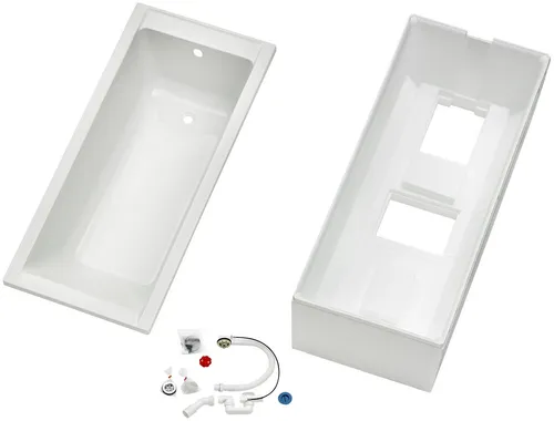 OTTOFOND Badewanne Set Körperformbadewanne 1500/700 mm - Sanitäranlagen & Zubehör: Hochwertige Körperformbadewanne aus volldurchgefärbtem Sanitäracryl mit glasfaserverstärktem Außenmantel für optimale Stabilität und Schutz vor Schmutz.
