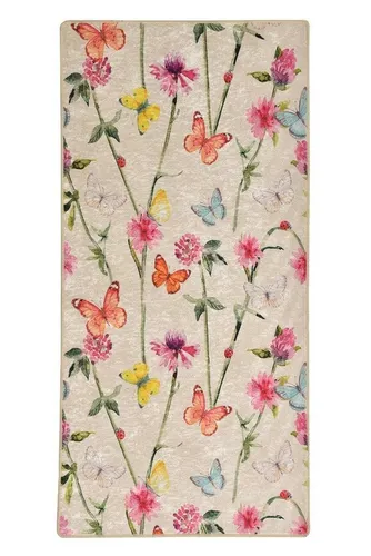 Wetterfester Polyester Teppich 80 x 200 cm - L1561 - Hochwertiger Teppich aus 100% Polyester, ideal für drinnen und draußen. Strapazierfähig und pflegeleicht, bringt Farbe in jeden Raum.