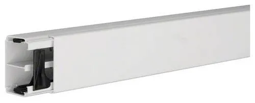 tehalit Leitungsführungskanal LF 40x60 mm, 2m lichtgrau mit Trennwand - Sonstige Elektroinstallationsartikel, PVC-Kanal mit Trennwand für einfache Montage und optimale Leitungsverlegung, gemäß DIN EN 50085-1.
