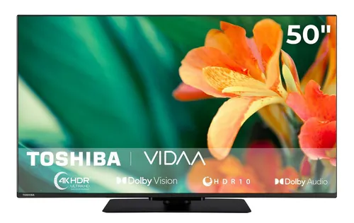 Toshiba 50UV3463DA - 50 Zoll 4K Ultra HD LED-TV, beeindruckendes Seherlebnis mit Smart-TV-Funktionen und Sprachsteuerung