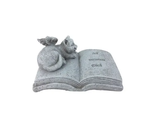 TrendLine Grabsteinschmuck mit Katze 11 x 7 x 6 cm von TrendLine