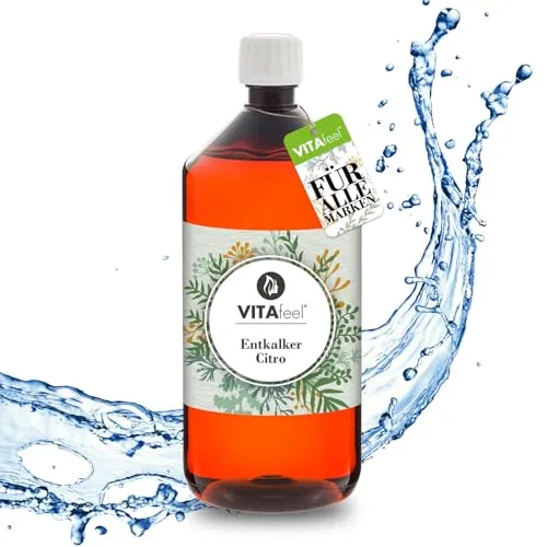 Universal Entkalker 1000 ml - Konzentrat für Kaffeevollautomat und Kaffeemaschine aller Typen | universell einsetzbar zur Gerätereinigung | Kalklöser für extra gründliche Reinigung - GreatVita