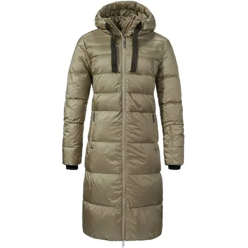 SCHÖFFEL Damen Funktionsjacke Down Coat Kenosha L - Superleichte, knieumspielende Daunenjacke, winddicht und wasserabweisend für optimalen Tragekomfort im Winter