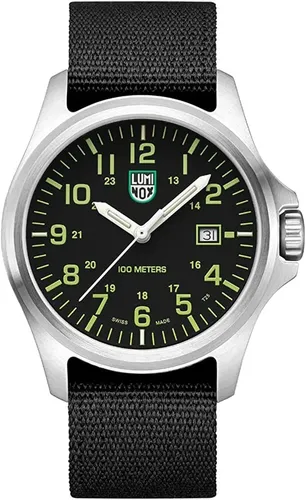 LUMINOX PATAGONIA X2.2517 Herren Armbanduhr - Armbanduhr für Herren mit 100m Wasserdichtigkeit, ideal für Taucher und Outdoor-Abenteuer. Stilvolles Design mit schwarz-silberner Farbgebung und Datumsanzeige.