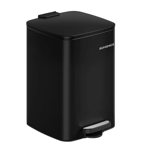 Mülltonnen & Abfalleimer Schwarz von SONGMICS