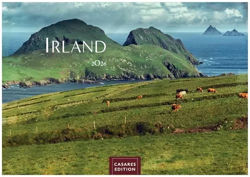 Irland Kalender 2026 - Wandkalender im großen Format 35x50cm - Kalender für 2026 mit beeindruckenden irischen Landschaften, 14 Seiten voller Charme und ideal für die Wandgestaltung.