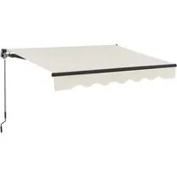 Juskys Gelenkarmmarkise 250 x 200 cm - Beige mit Kurbel & Halterung - Außenanbau: Genießen Sie optimalen Sonnenschutz auf Terrasse oder Balkon mit der stilvollen Gelenkarmmarkise in Beige. Ideal für entspannte Stunden im Freien.