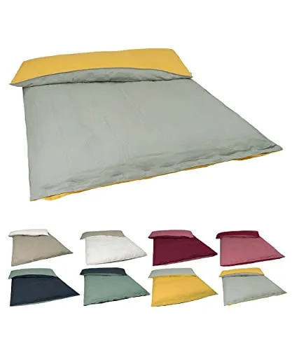 beties Wendebettbezug Leinen 135x200 cm - Hochwertiger Wendebettbezug aus 100% Leinen im Stone-Washed-Look, ideal für jede Jahreszeit. Mit Hotelverschluss und zierlichen Bändern für stilvollen Komfort. Pflegeleicht und atmungsaktiv für angenehme Nächte.
