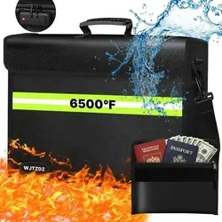 Feuerfeste Geldtasche mit Schloss – 6500°F hitzebeständig und wasserdicht