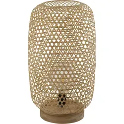 Stehleuchte Rattan mit Fernbedienung und Farbwechsel von ETC Shop
