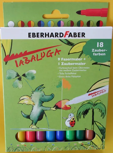 Eberhard Faber Etui 9 Fasermaler + 1 Zaubermaler tabaluga Neu 4087205510110