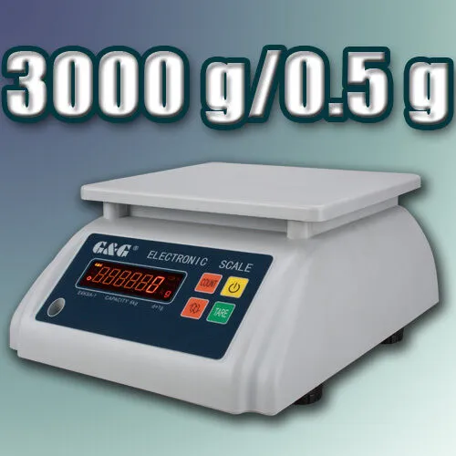 G&G ES 3000g/0,5g Präzisionswaage Laborwaage wasserdicht