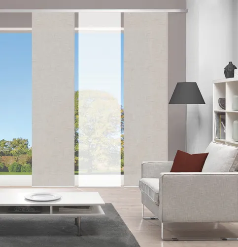 Vision S Schiebegardine 084827 PIVE - Halbtransparent in Bambusoptik - Elegante Schiebegardine mit digitalem Fotodruck für stilvolle Fensterdekoration. Ideal kombinierbar und individuell kürzbar für jeden Raum. Pflegeleicht und modern.