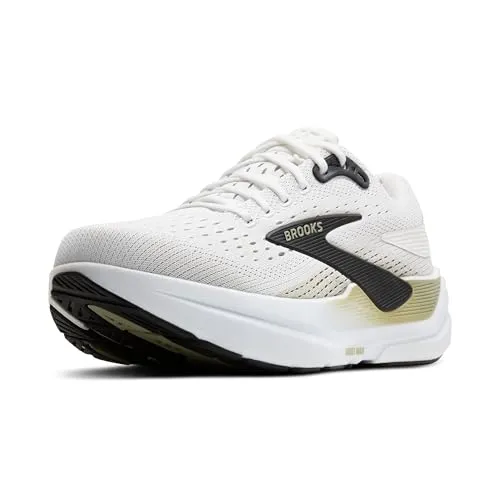 Brooks Ghost Max 3 Herren Laufschuh - Weiß, Größe 11 - Laufschuhe mit maximaler Dämpfung und schonender Unterstützung für mühelose Übergänge. Ideal für komfortables Laufen, auch auf längeren Strecken.