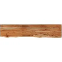 vidaXL Tischplatte 140x30x3,8cm aus Akazienholz mit Naturkante - Zubehör für Möbel: Verleihe deinem Tisch mit dieser einzigartigen Holztischplatte aus massivem Akazienholz und rustikaler Naturkante neuen Charakter und Individualität.