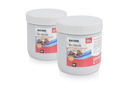 BAYZID Chlorgranulat 500 g BAYZID® Mini - Chlortabs 2,7 g für kleine Pools