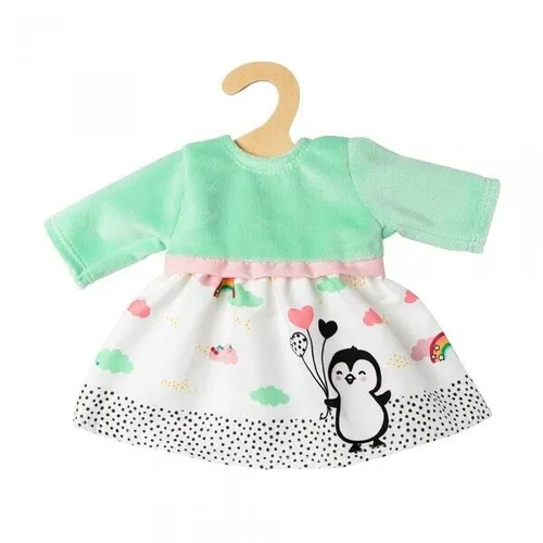 HELESS PUPPEN - KLEIDUNG KLEID PINGUIN PÜNKTCHEN 35 - 45 CM NEU OVP