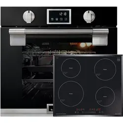 Kaiser Induktions Herd-Set EH 6338 S + KCT 6705 - Vielseitiges Induktions Herd-Set mit 11 Funktionen und 1-fach-Teleskopauszug. Ideal für präzises Kochen und Backen mit einem geräumigen Backofen von 79 l.
