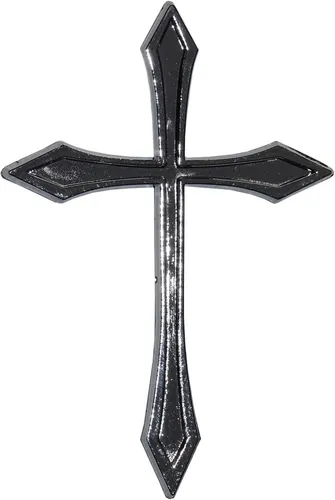 Hermann Schütz Relief-Chrome-Tattoo Kreuz 75x50mm