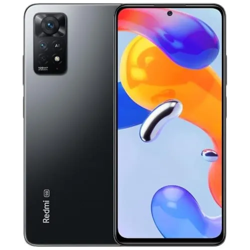 Xiaomi Redmi Note 11 Pro 5G - 128GB, 8GB RAM, Graphite Gray - Handy ohne Vertrag mit 108-Megapixel-Triple-Kamera für beeindruckende Fotos und 67-Watt-Schnellladung für blitzschnelles Aufladen. Erlebe 5G-Leistung und ein 6,67 Zoll AMOLED-Display.