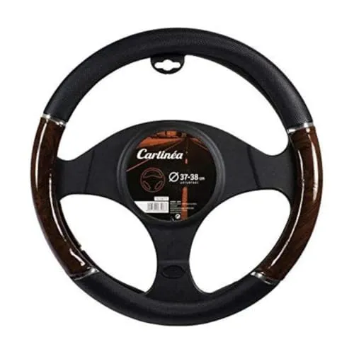 CARLINEA Tuning Effect 163538 Lenkradhülle, Holz-Nachbildung, Schwarz