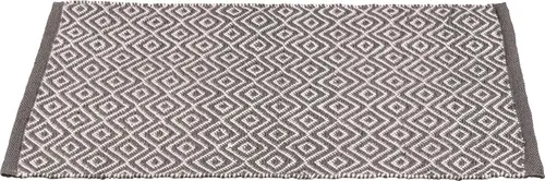 WENKO Badematte Turpan aus recycelten PET-Flaschen - Nachhaltige Badematte im Boho-Stil, rutschhemmend und waschbar bis 40°C, ideal für ein behagliches Bad und umweltbewusste Haushalte.