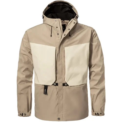 Schöffel 2L Jacket Style Maghera Men beige (4705) 52 – Hochwertige Trekkingjacke - Wasserdichte Herrenjacke mit 20.000 mm Wassersäule, atmungsaktiv und mit hochwertiger VENTURI Membrane. Ideal für lange Trekkingtouren, bietet hohen Tragekomfort und Bewegungsfreiheit.