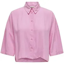 ONLY Shirt in Rosa - M, - Shirts, elegantes und lockeres Design mit halblangen Ärmeln, perfekt für trendbewusste Outfits.