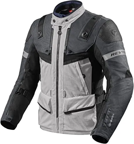 Revit Defender 3 GTX Motorrad Textiljacke (Silver/Anthracite,L)