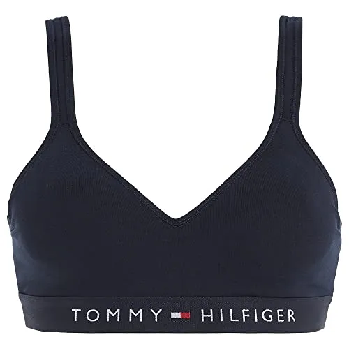 Tommy Hilfiger Damen Bralette Lift Stretch, Blau (Desert Sky), XS - Funktionsunterwäsche aus 95% Bio-Baumwolle für höchsten Komfort. Das sportliche Design mit elastischem Bund und leicht gepolsterten Körbchen sorgt für eine perfekte Passform und ein angenehmes Tragegefühl.