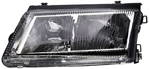 Van Wezel Scheinwerfer links für VW Passat - H7/H4 - Frontscheinwerfer für VW Passat (links), optimal für Fahrzeuge mit und ohne Leuchtweiteregelung, inklusive Nebelscheinwerfer für bessere Sicht.