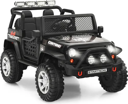 GOPLUS 12V Elektroauto für Kinder mit Fernbedienung - Realistisches Kinderauto mit sanftem Startsystem und vielseitigem Multimedia-Entertainment. Ideal für Kinder ab 3 Jahren, sicher und einfach zu steuern, für stundenlangen Fahrspaß!