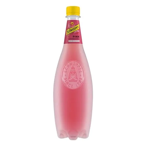 Schweppes Tonic Pink mit Johannisbeergeschmack, Erfrischungsgetränk, PET-Flasche 1 l