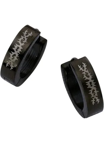 Firetti Paar Creolen Schmuck Geschenk schwarz, Ø ca. 13 mm in schwarz von Firetti