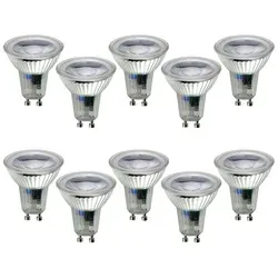 LED Leuchtmittel Glas Reflektor GU10 4,5W = 51W 355lm warmweiß 2700K 38° 10 x