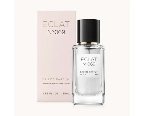 ÉCLAT Eau de Parfum ÉCLAT 069 Damenduft 55 ml EdP - Erleben Sie die faszinierende Symbiose aus blumiger Süße und geheimnisvollen, warmen Noten. Dieser Damenduft ist ideal für besondere Anlässe und verleiht jedem Outfit das gewisse Etwas.