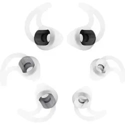 Silikon Ohrstöpsel Ohrhörer Haken Gummi Tipps Für BOSE IE IE2 Kopfhörer Ohrhörer - Weiß 6 x